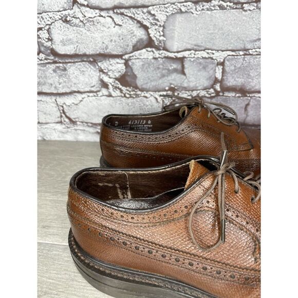 O\'Sullivan Wingtip Brogue Brown Leather Oxfords Dress Shoes Men’s Sz 6D US/39EU main image 11